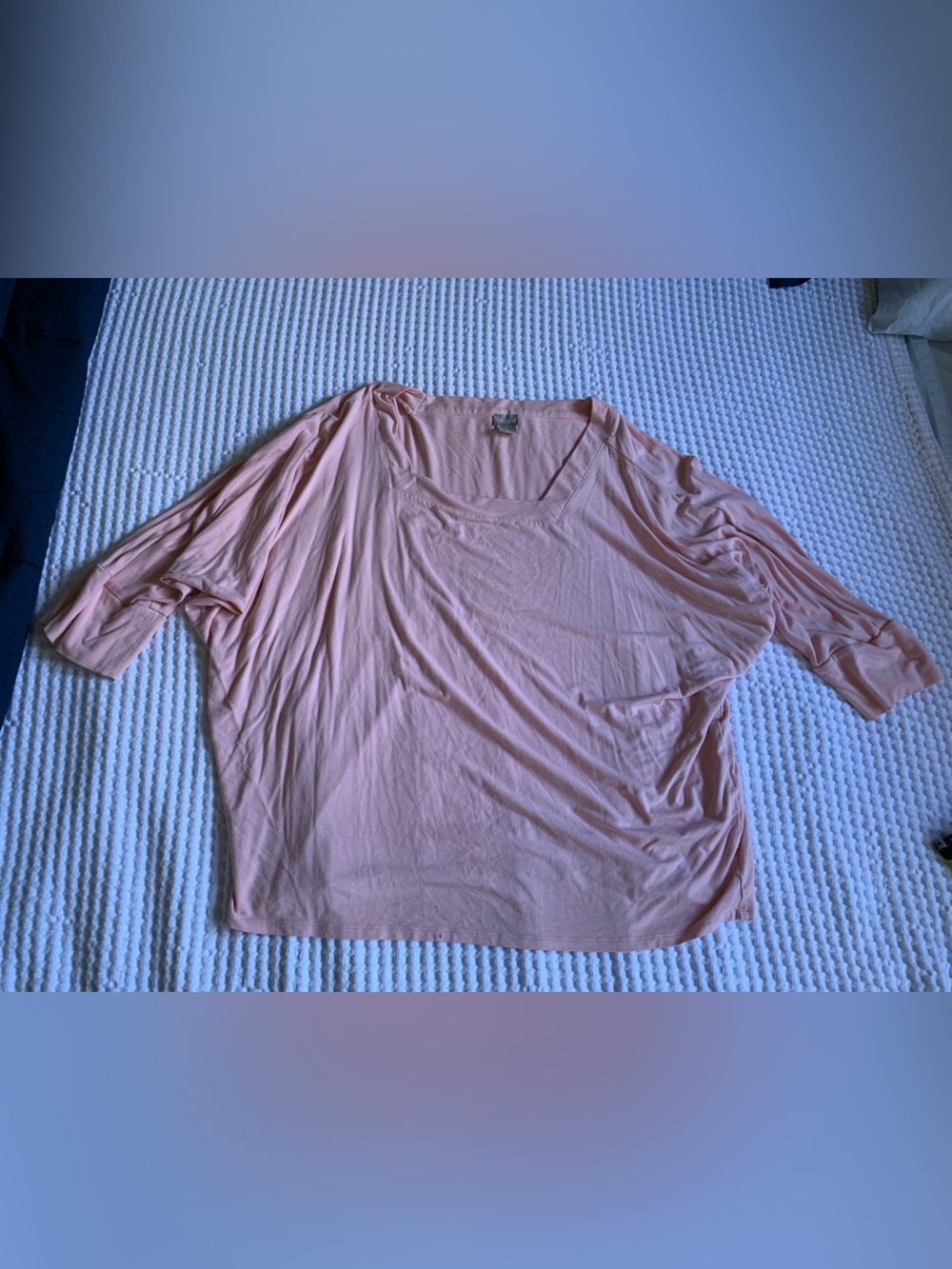 Chico's Light Pink Scoop Neck Short Sleeve Top Size 3- XL